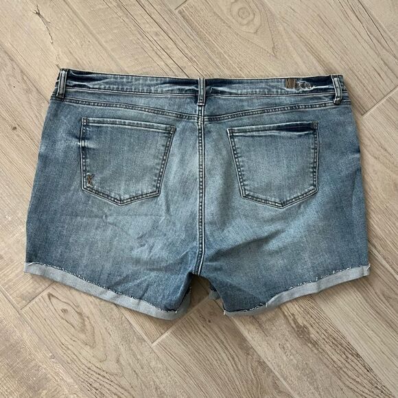 NEW Kut from the Kloth Katy Boyfriend Raw Cuffed Hem Distressed Sz 20 W - Picture 4 of 10